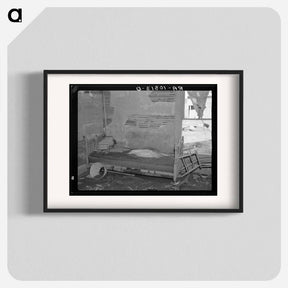 アートポスター-Farmhouse Interior After Flood
 - ラッセル リー Poster.