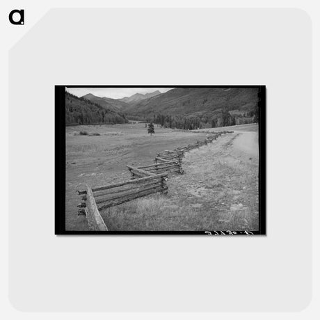 アートポストカード-Rail Fence, San Juan County, Colorado
 - ラッセル リー Postcard.