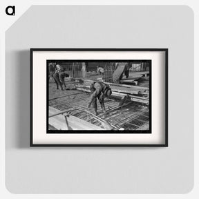 アートポスター-Construction Work, Corpus Christi, Texas
 - ラッセル リー Poster.