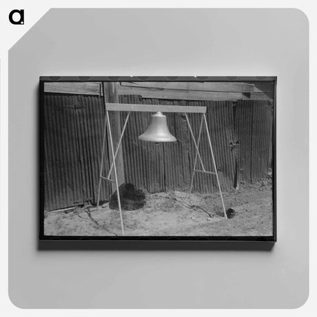 アートパネル-Old Fire Bell, Carthage, Texas
 - ラッセル リー Canvas.