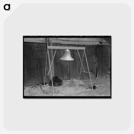 アートポストカード-Old Fire Bell, Carthage, Texas
 - ラッセル リー Postcard.