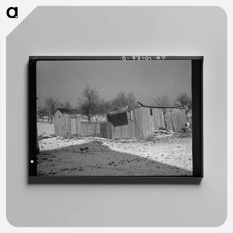 アートパネル-Outbuildings on James Simmons Farm
 - ラッセル リー Canvas.