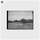 アートポストカード-Children Before a Stockade
 - ラッセル リー Postcard.