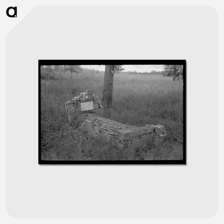 アートポストカード-Old Grave near Cruger, Mississippi
 - ラッセル リー Postcard.