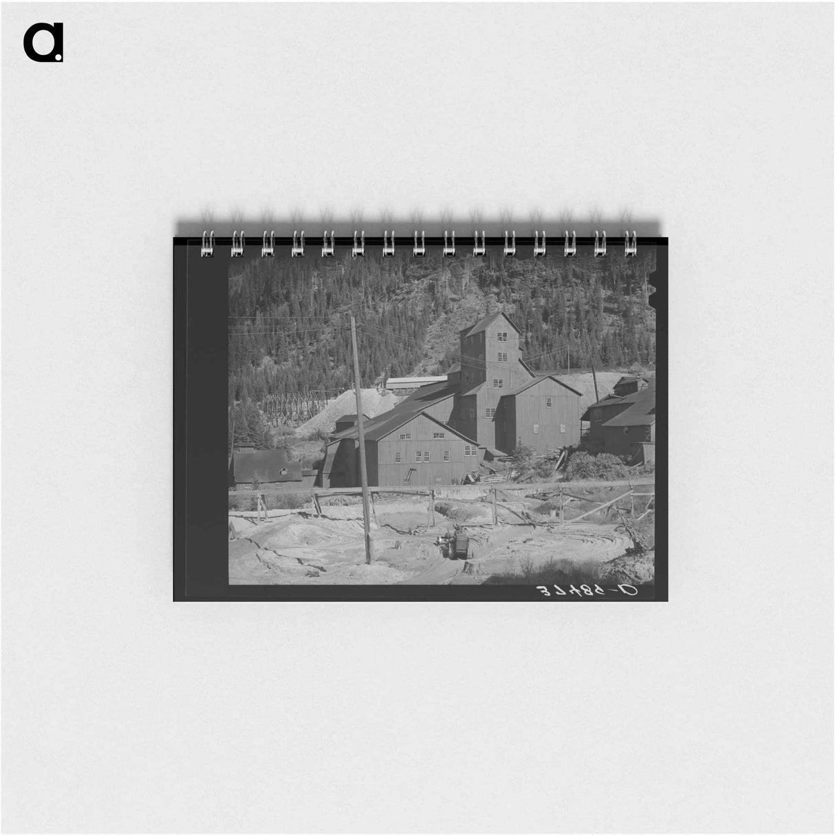 アートメモ帳-Mill at Camp Bird Mine, Camp Bird, Colorado
 - ラッセル リー Memo.