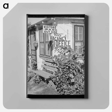 アートパネル-No Vacancy Sign, Corpus Christi, Texas
 - ラッセル リー Canvas.