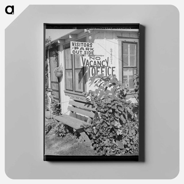 アートパネル-No Vacancy Sign, Corpus Christi, Texas
 - ラッセル リー Canvas.