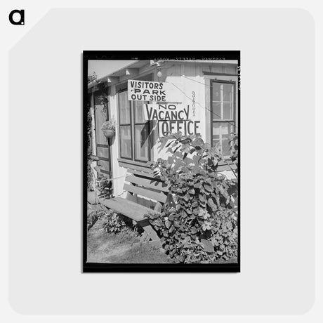アートポストカード-No Vacancy Sign, Corpus Christi, Texas
 - ラッセル リー Postcard.