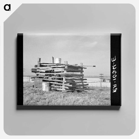 アートパネル-Improvised Pig Pen, Cache, Illinois
 - ラッセル リー Canvas.