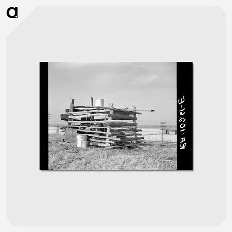 アートポストカード-Improvised Pig Pen, Cache, Illinois
 - ラッセル リー Postcard.