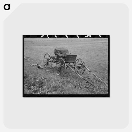 アートポストカード-Buggy and Pitchfork on Farm Near Northampton, Massachusetts
 - ラッセル リー Postcard.