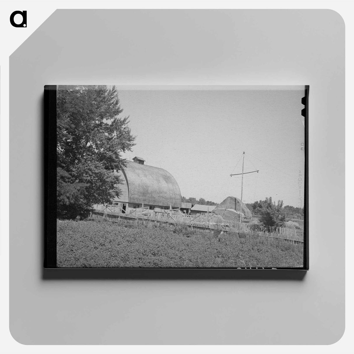 アートパネル-Barn and Haystack, Cache County, Utah
 - ラッセル リー Canvas.