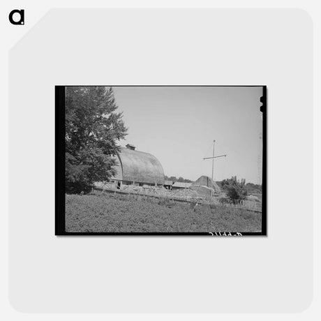 アートポストカード-Barn and Haystack, Cache County, Utah
 - ラッセル リー Postcard.