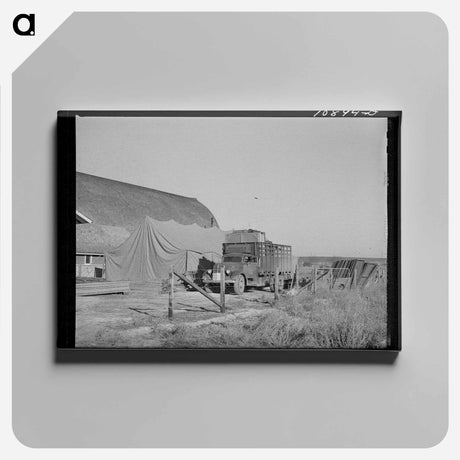 アートパネル-Equipment Arrival at Caldwell FSA Camp
 - ラッセル リー Canvas.