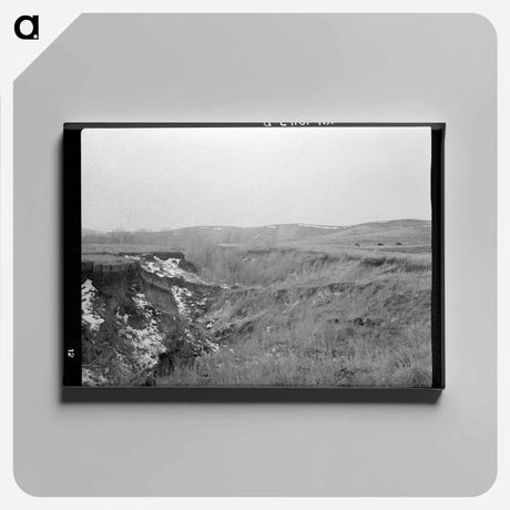 アートパネル-Soil Erosion on the George Kroeger Farm
 - ラッセル リー Canvas.