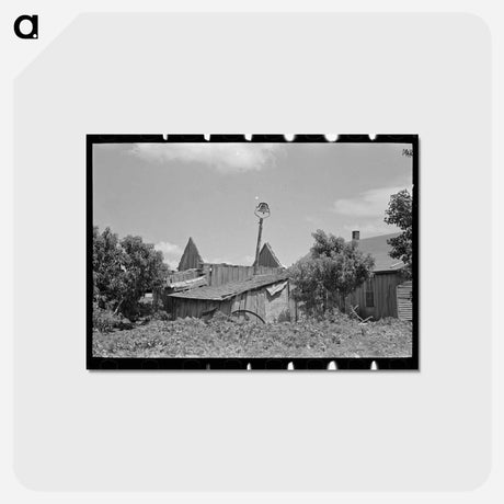 アートポストカード-Sharecropper Farm with Bell, Southeast Missouri
 - ラッセル リー Postcard.