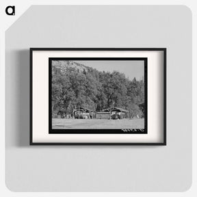アートポスター-Shasta Dam Workers' Encampment
 - ラッセル リー Poster.