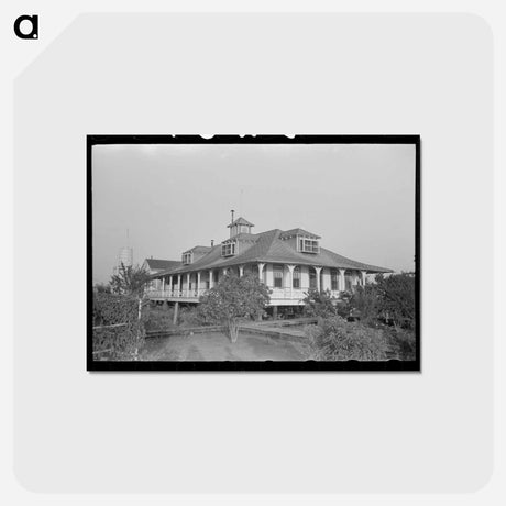 アートポストカード-Building and Boardwalks, Pilottown, Louisiana
 - ラッセル リー Postcard.