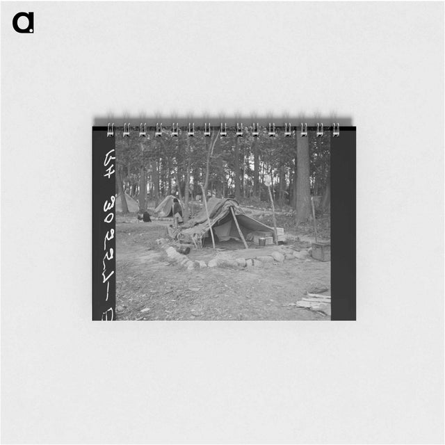 アートメモ帳-Tent of Indian Blueberry Picker
 - ラッセル リー Memo.