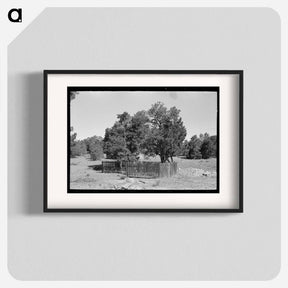 アートポスター-Graves in Mountain Cemetery, Pie Town, New Mexico
 - ラッセル リー Poster.