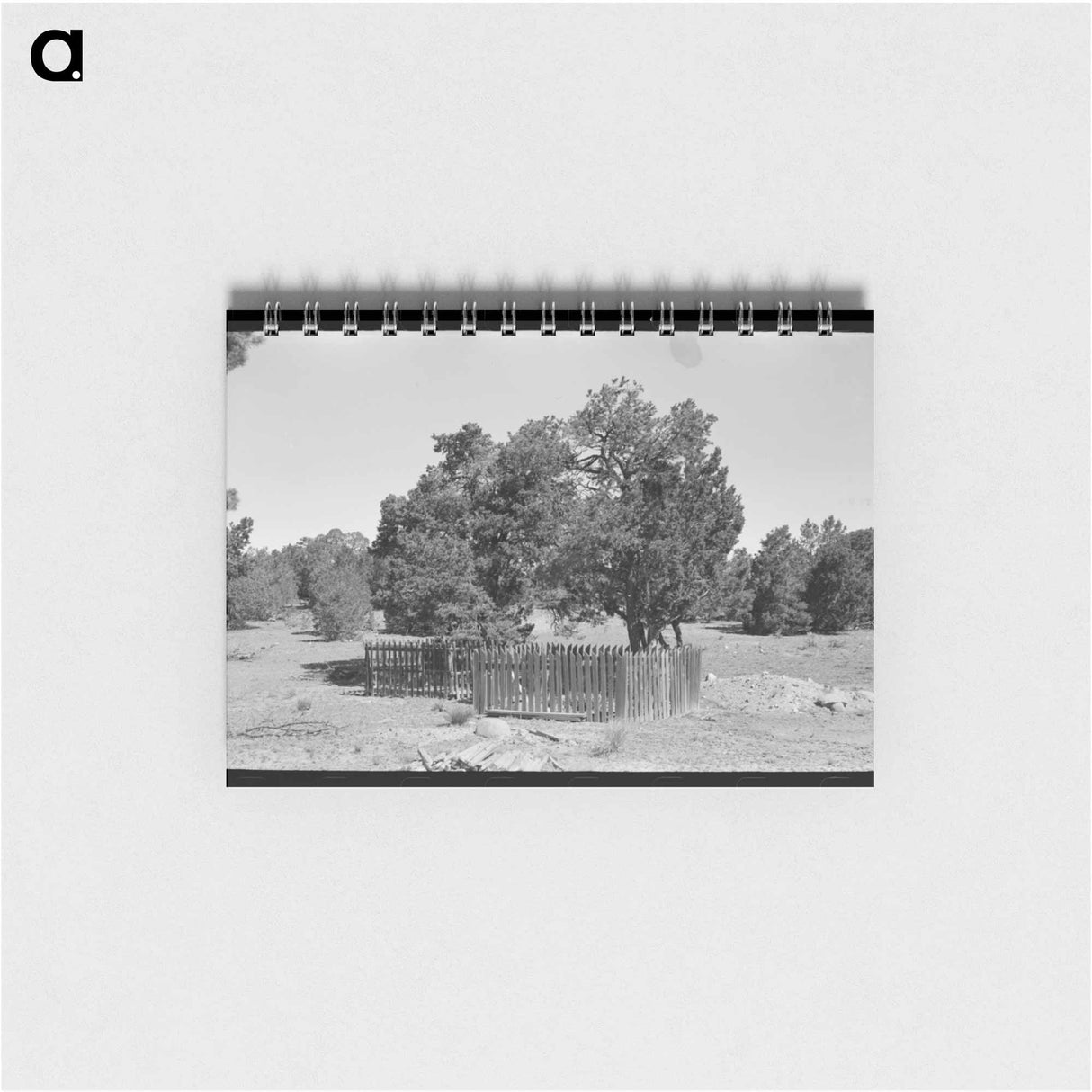 アートメモ帳-Graves in Mountain Cemetery, Pie Town, New Mexico
 - ラッセル リー Memo.