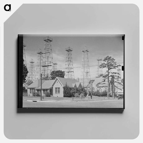 アートパネル-Derricks in Kilgore, Texas
 - ラッセル リー Canvas.