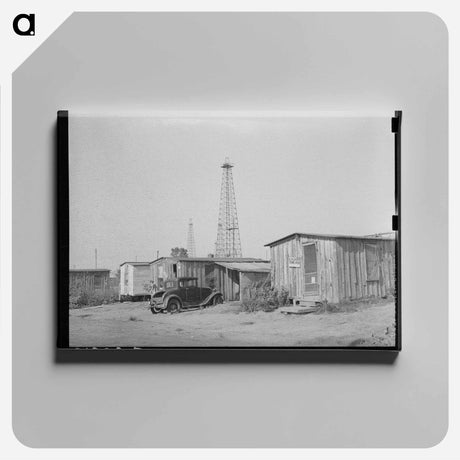 アートパネル-Oil Field Workers' Housing, Oklahoma City
 - ラッセル リー Canvas.