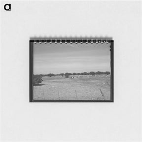 アートメモ帳-Kimble County Ranch with Goats
 - ラッセル リー Memo.