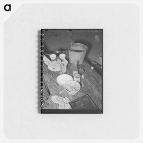 アートメモ帳-Food on Table in Community Camp
 - ラッセル リー Memo.