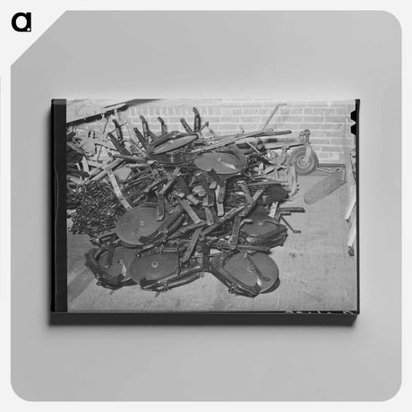 アートパネル-Farm Equipment, Oklahoma City
 - ラッセル リー Canvas.