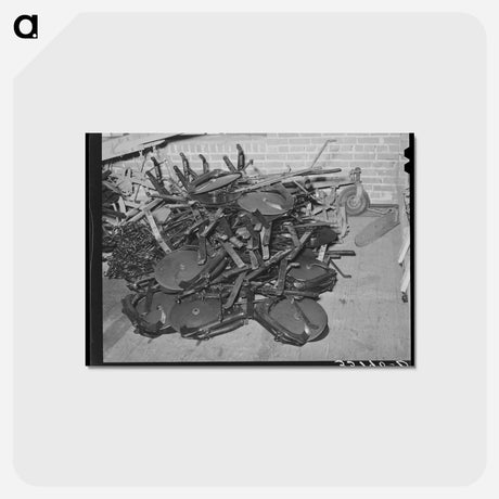 アートポストカード-Farm Equipment, Oklahoma City
 - ラッセル リー Postcard.