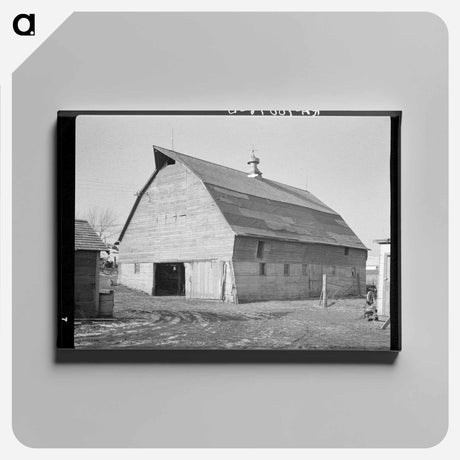 アートパネル-Barn on J.E. Herbrandson Farm, Iowa
 - ラッセル リー Canvas.
