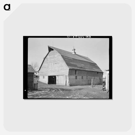 アートポストカード-Barn on J.E. Herbrandson Farm, Iowa
 - ラッセル リー Postcard.