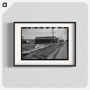 アートポスター-Street Scene in Slick, Oklahoma
 - ラッセル リー Poster.
