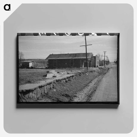 アートパネル-Street Scene in Slick, Oklahoma
 - ラッセル リー Canvas.
