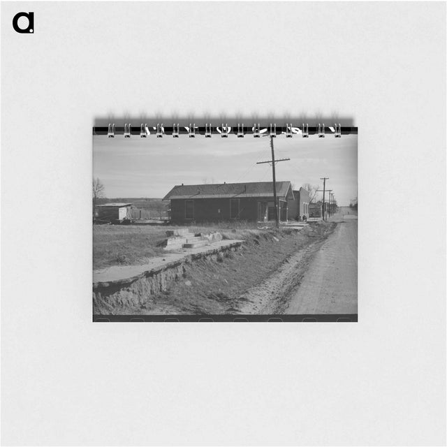 アートメモ帳-Street Scene in Slick, Oklahoma
 - ラッセル リー Memo.