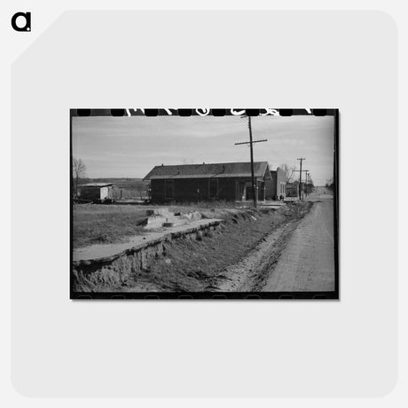 アートポストカード-Street Scene in Slick, Oklahoma
 - ラッセル リー Postcard.