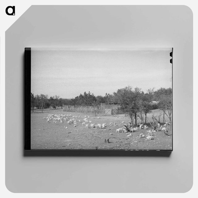アートパネル-Children Before a Stockade
 - ラッセル リー Canvas.