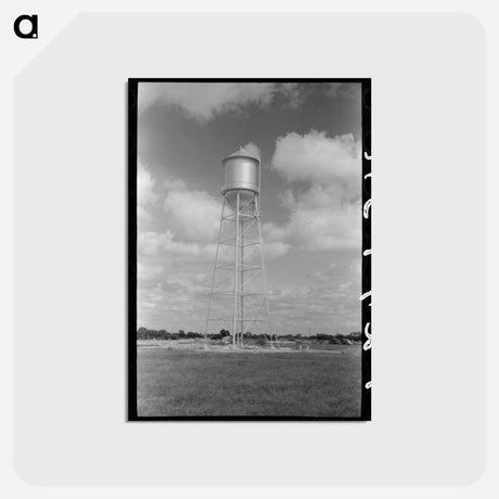 アートポストカード-Water Tower at Migrant Camp, Sinton, Texas
 - ラッセル リー Postcard.