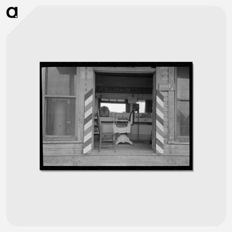 アートポストカード-Barbershop, San Antonio, Texas, Mexican Section
 - ラッセル リー Postcard.