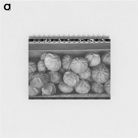 アートメモ帳-Cabbages at Roadside Stand Near Greenfield, Massachusetts
 - ラッセル リー Memo.