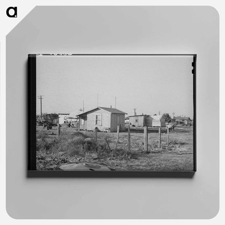 アートパネル-Houses in the Bull Tract Near Marysville
 - ラッセル リー Canvas.