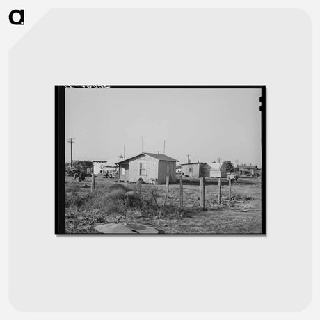 アートポストカード-Houses in the Bull Tract Near Marysville
 - ラッセル リー Postcard.