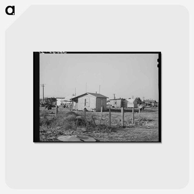 アートポストカード-Houses in the Bull Tract Near Marysville
 - ラッセル リー Postcard.