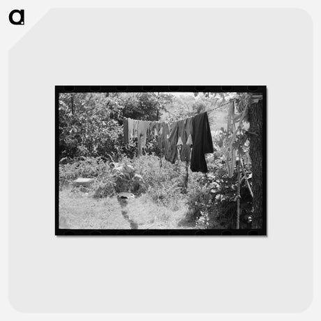 アートポストカード-Roadside Camp, Sequoyah County, Oklahoma
 - ラッセル リー Postcard.