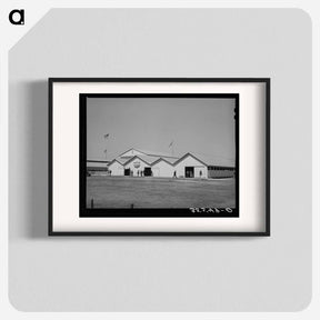 アートポスター-Cattle Barns at the San Angelo Fat Stock Show, San Angelo, Texas
 - ラッセル リー Poster.
