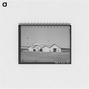 アートメモ帳-Cattle Barns at the San Angelo Fat Stock Show, San Angelo, Texas
 - ラッセル リー Memo.