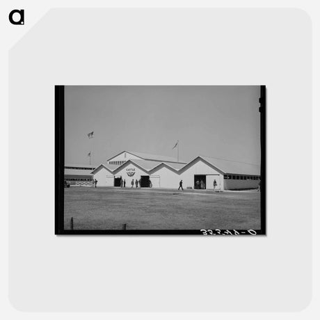 アートポストカード-Cattle Barns at the San Angelo Fat Stock Show, San Angelo, Texas
 - ラッセル リー Postcard.
