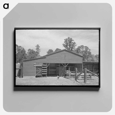 アートパネル-Barnyard of FSA Client, Sabine Farms
 - ラッセル リー Canvas.