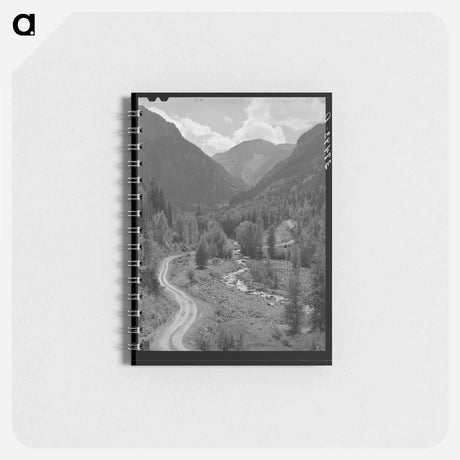アートメモ帳-Mountain Stream and Road, Ouray County, Colorado
 - ラッセル リー Memo.